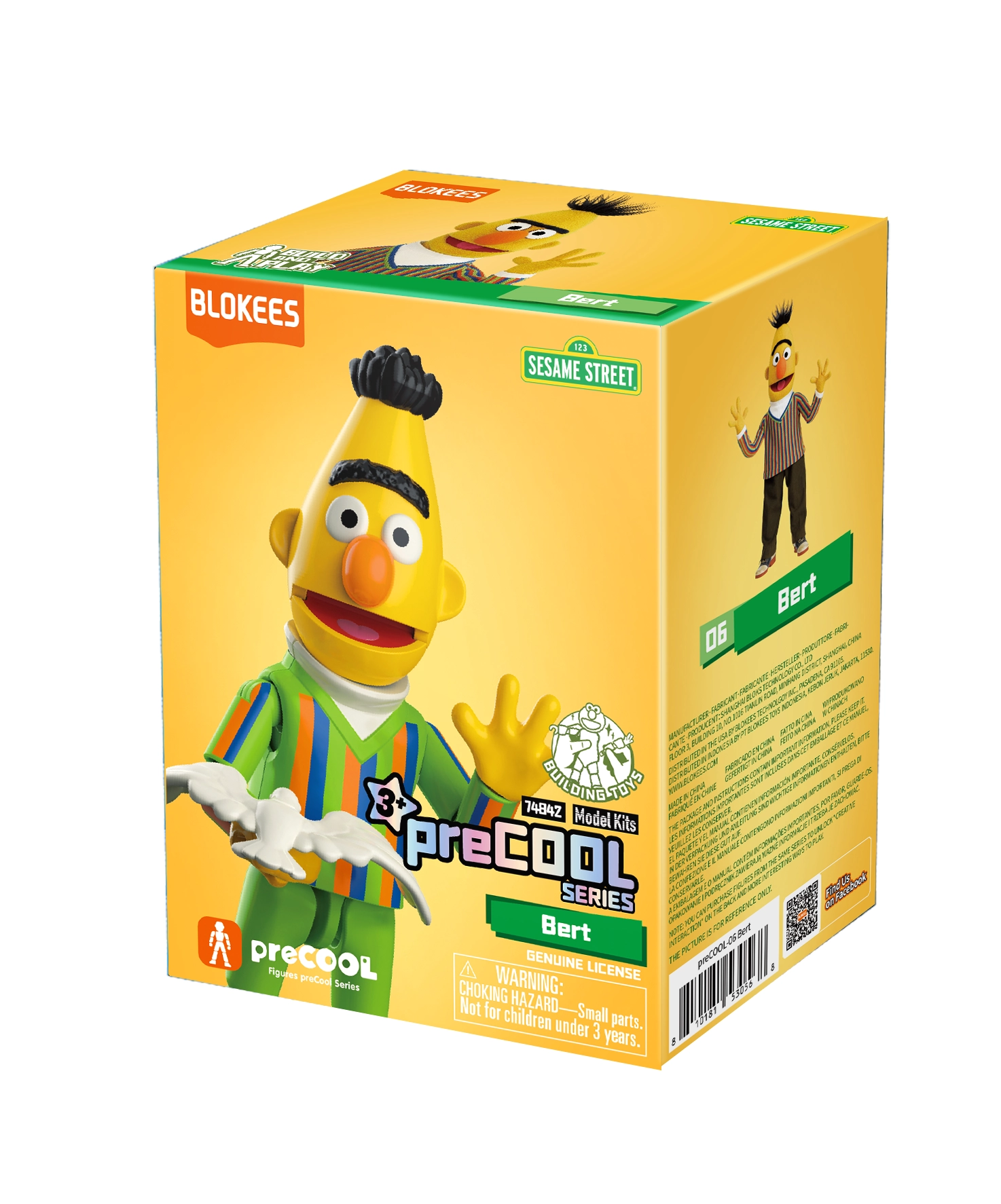 Model do składania Blokees Sesame Street - Bert