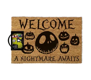 Pyramid Coir Doormat  Miasteczko Halloween A Nightmare Awaits