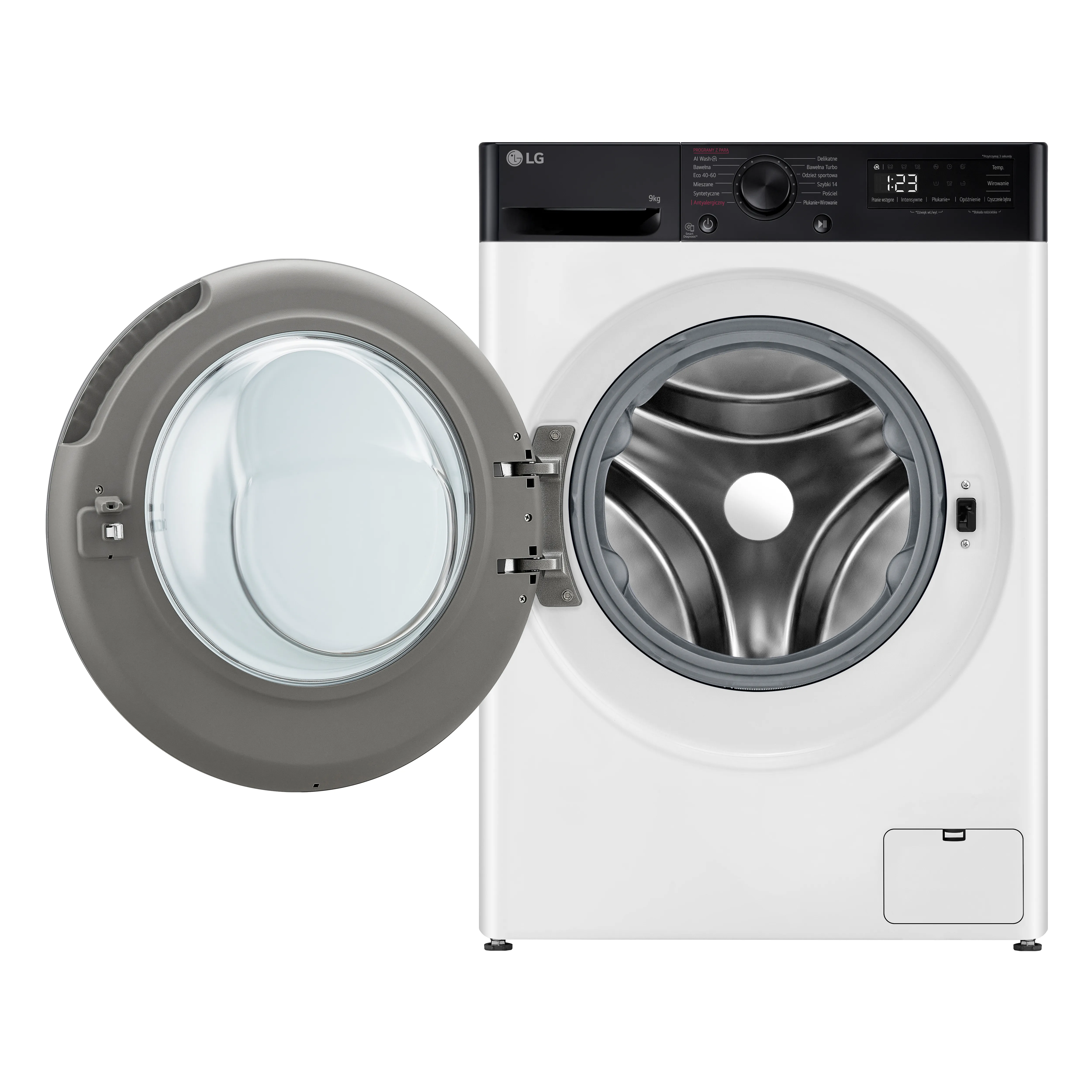 Pralka LG F2W9S50YH Slim - widok z przodu