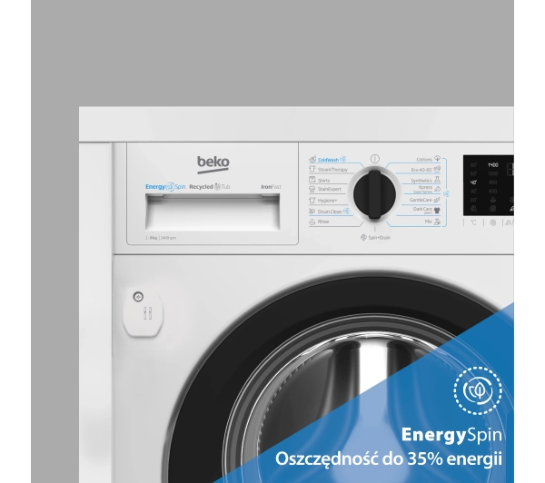 Beko b300 B3WBT681415W EnergySpin 8kg 1400obr/min - Kup na Raty - RRSO 0%