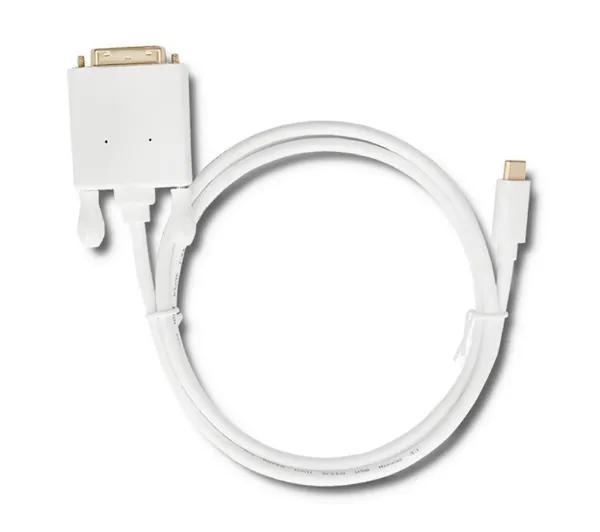 Qoltec 50416 USB 3.1 typ C - DVI 1m Biały