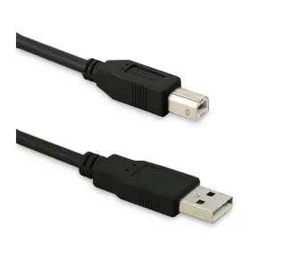 Kabel USB Qoltec 50392 USB 2.0 A - USB 2.0 B 5m Czarny