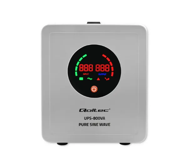 Qoltec 50720 800VA/560W Przetwornica 12/230V z AVR - Kup na Raty - RRSO 0%