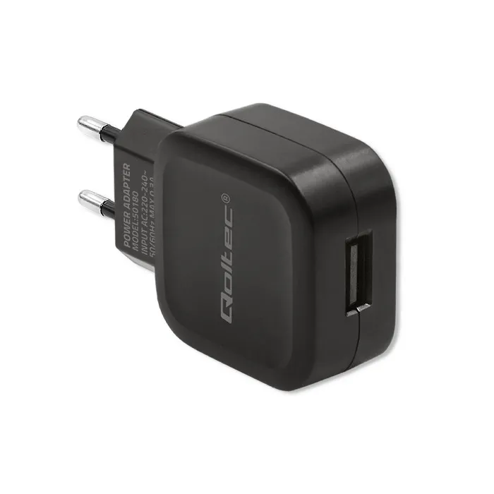 Ładowarka sieciowa Qoltec 50180 USB-A 12W Czarny