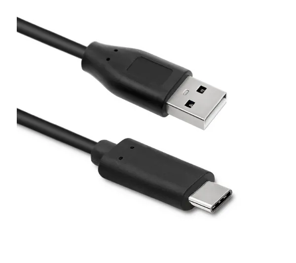 Qoltec 50496 USB-A do USB-C 0,25m Czarny