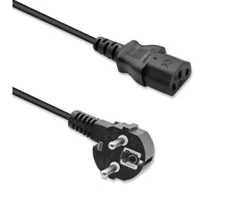 Kabel zasilający Qoltec 50549 1,4m Czarny