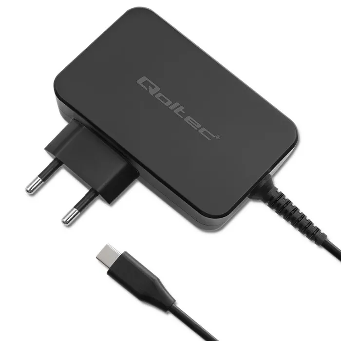 Ładowarka sieciowa Qoltec GaN Power Pro USB-C 100W Czarny