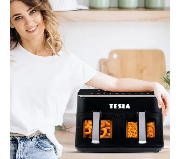 Tesla AirCook DualZone Q460 XXL 2400W 9l - Kup na Raty - RRSO 0%