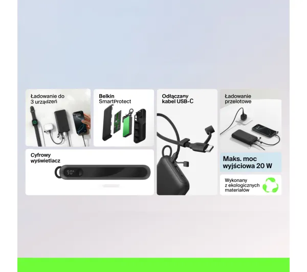 Belkin BoostCharge 20000mAh 20W Czarny