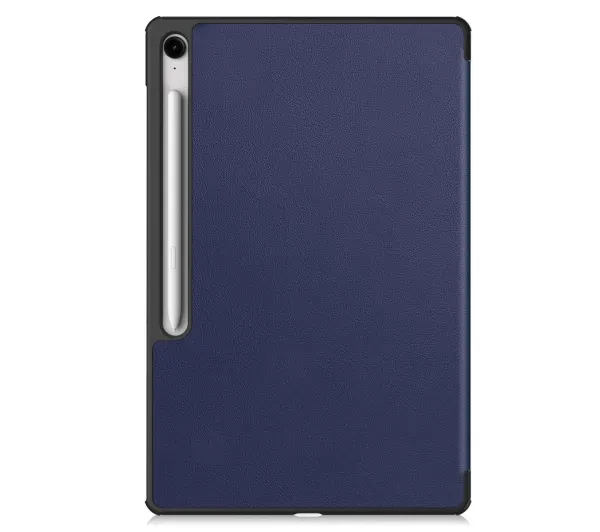 Bizon Case Tab Croc z klapką do Samsung Galaxy Tab S10 FE Plus Granatowy