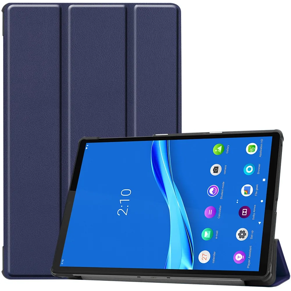 Etui na tablet Bizon Case Tab Croc z klapką do Lenovo Tab M10 Plus 1/2 gen. Granatowy