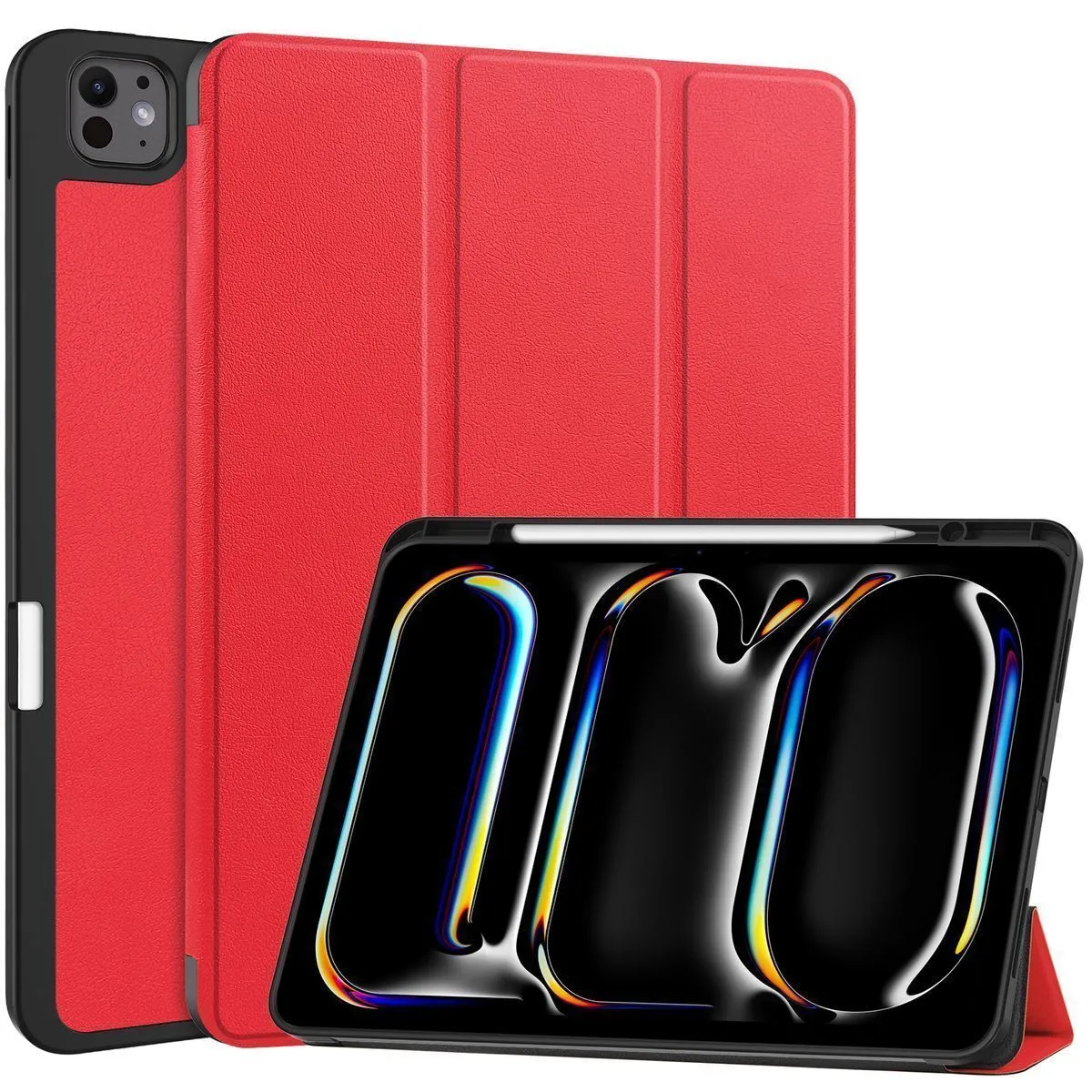 Etui na tablet Bizon Case Tab Lizard z klapką do iPad Pro 13" 2025 / 2024 Czerwony