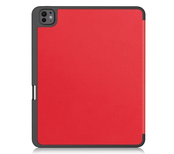 Bizon Case Tab Lizard z klapką do iPad Pro 13" 2025 / 2024 Czerwony