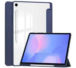 Bizon Case Tab Clear Matt z klapką do Samsung Galaxy Tab S10 FE Plus Granatowy