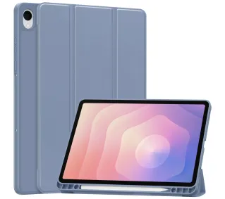 Bizon Case Tab Lizard z klapką do Samsung Galaxy Tab S11 Lawendowy