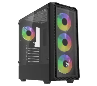 Savio Noctis Glass RGB X1 Czarny 