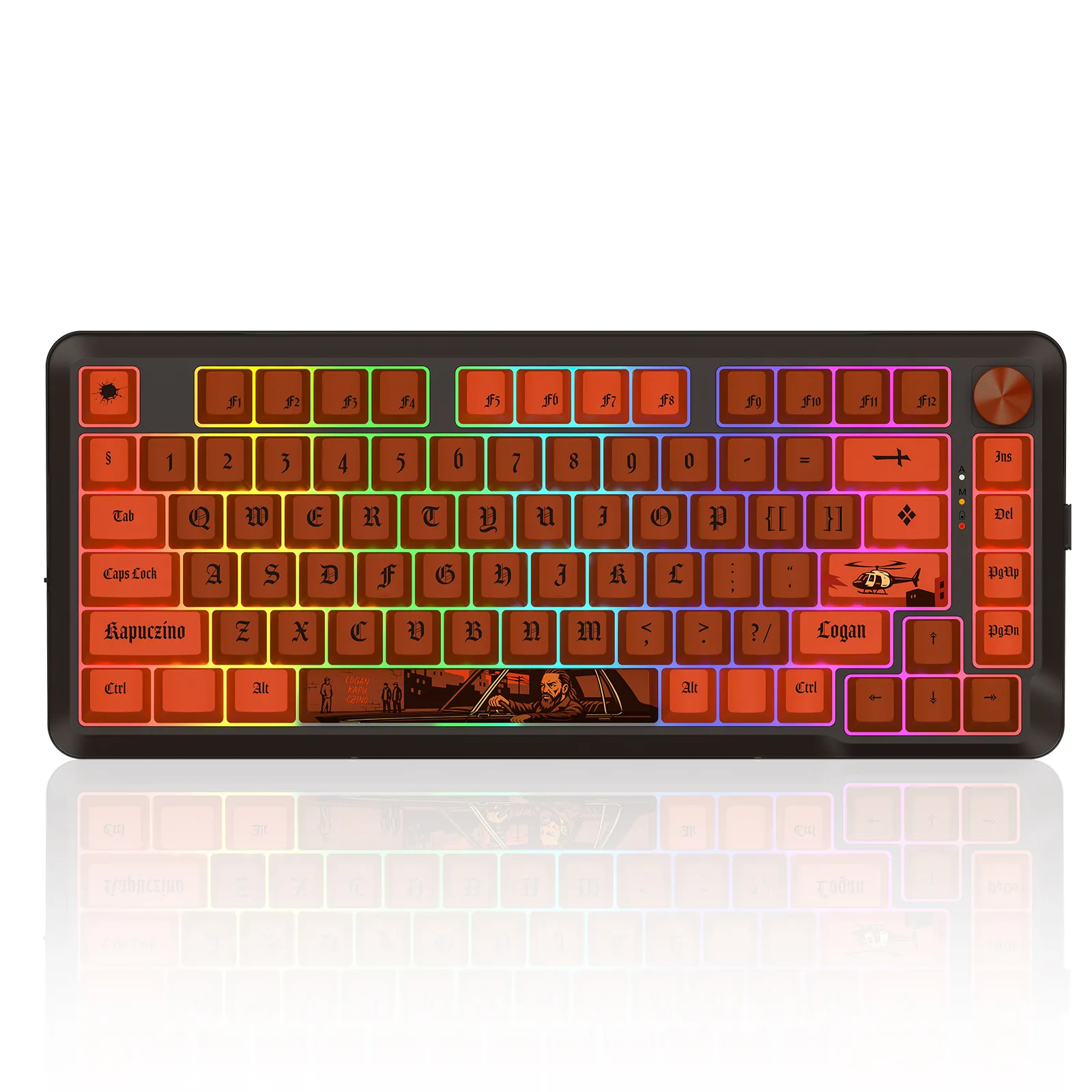 Klawiatura mechaniczna Redragon K681LK-RGB-PRO K4PUC21N0 Pro Lion L Czarno-Czerwony