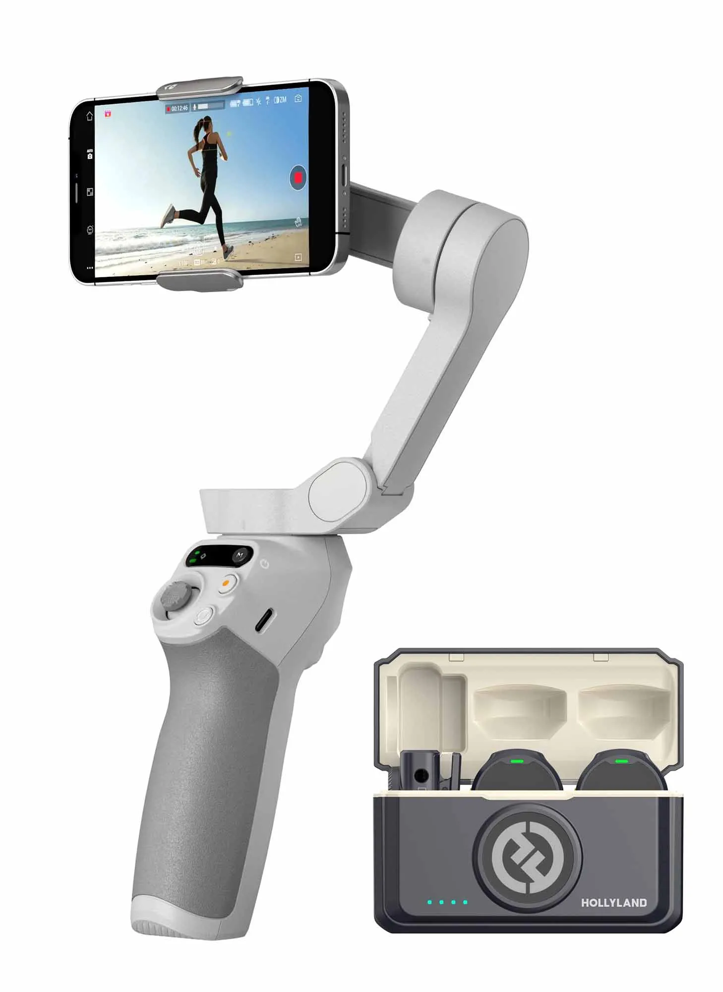 Gimbal DJI Osmo Mobile SE + mikrofon Hollyland Lark M2