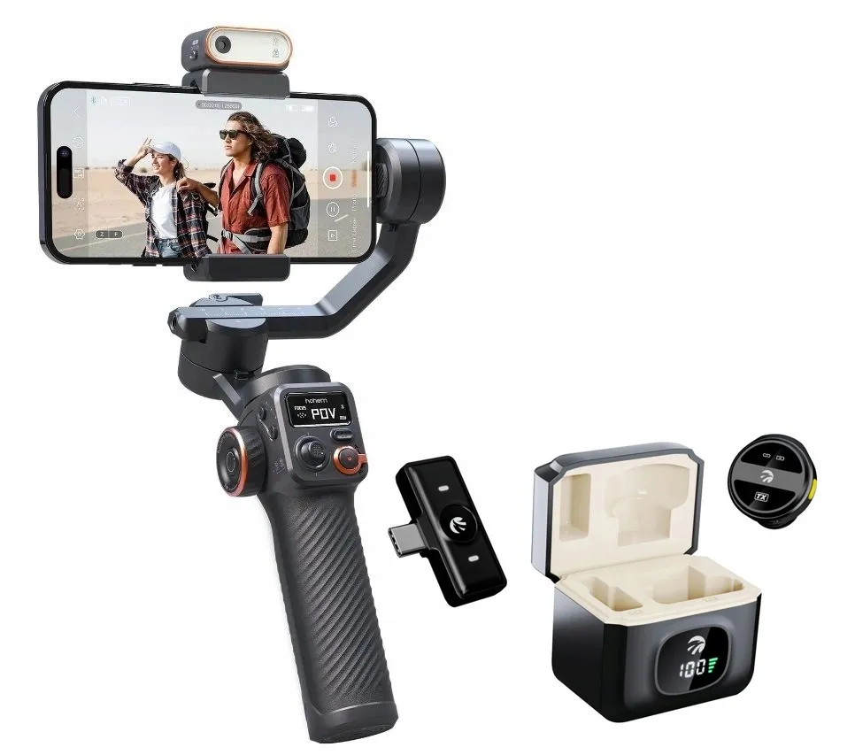Gimbal Hohem iSteady M6 + mikrofon Hawk HW-MIC101