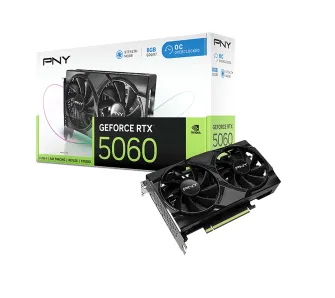Karta graficzna PNY GeForce RTX 5060 Overclocked Dual Fan 8GB GDDR7 128bit DLSS 4