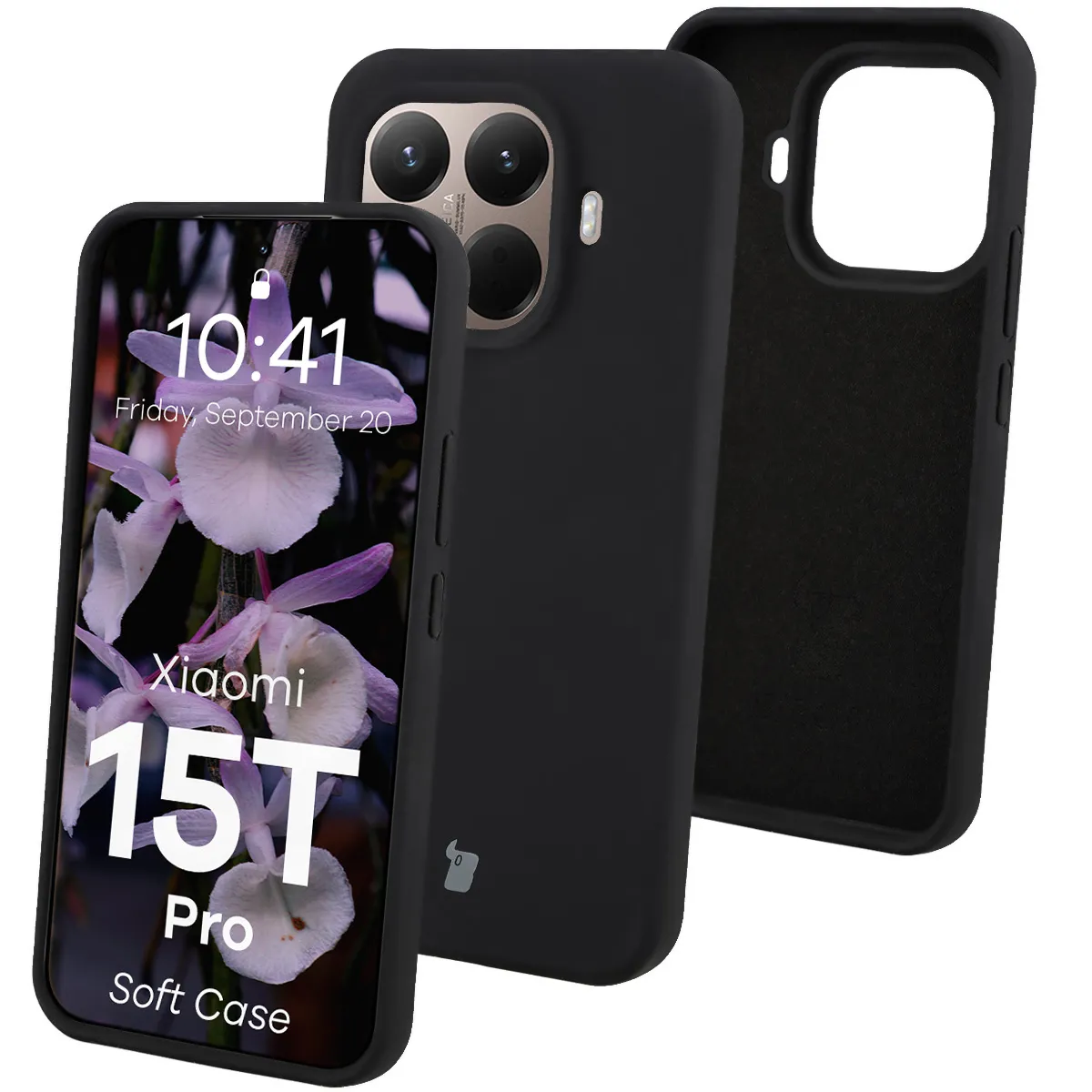 Etui Bizon Soft Case do Xiaomi 15T Pro Czarny