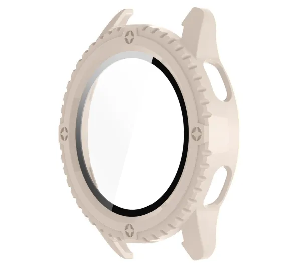 Bizon Case Watch Adamo do Xiaomi Watch S3 47 mm Beżowy