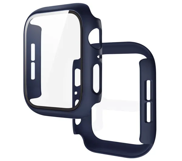 Bizon Case Watch Adamo do Apple Watch SE 3 / SE 2 / SE / 6 / 5 / 4 44mm Matowy granatowy