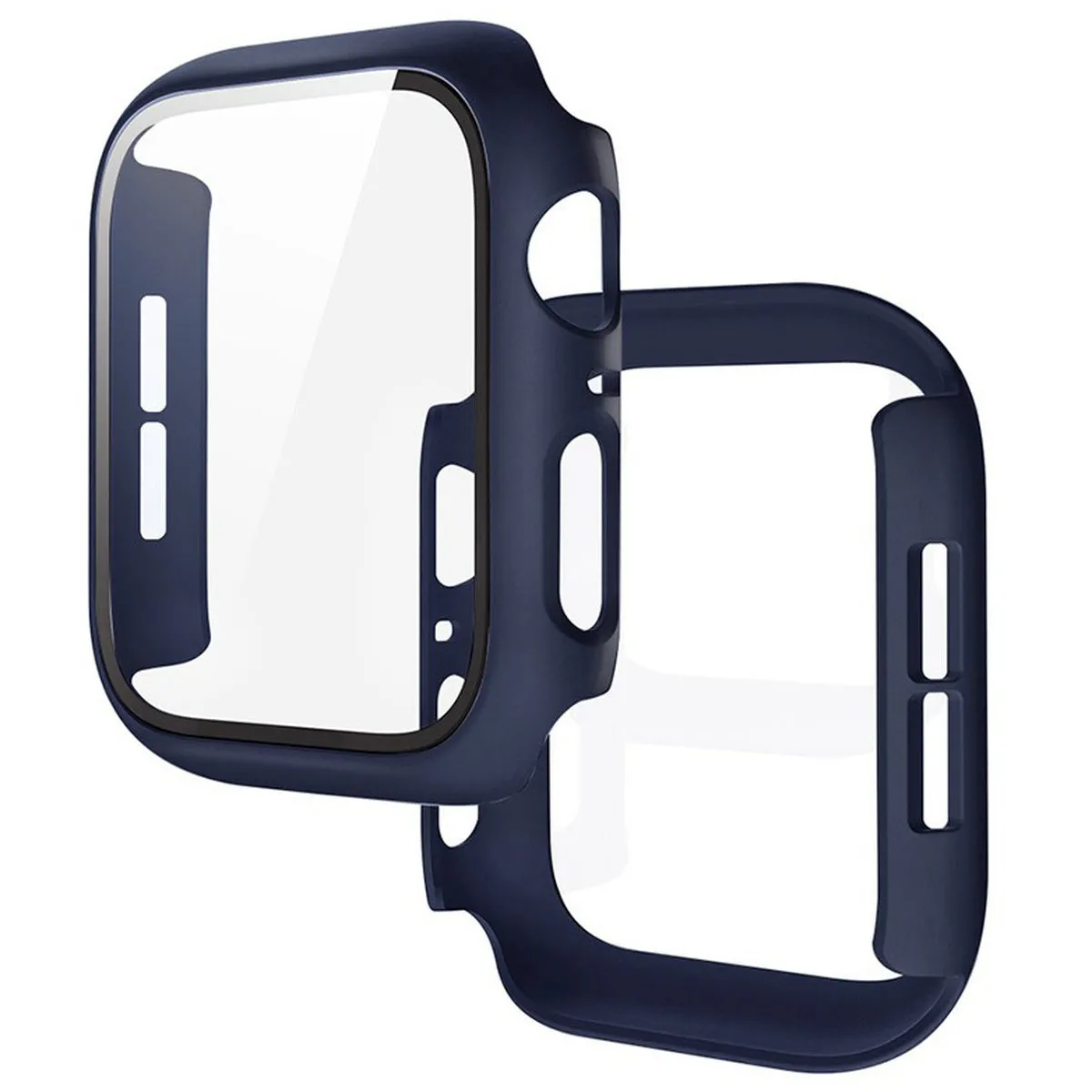 Etui Bizon Case Watch Adamo do Apple Watch SE 3 / SE 2 / SE / 6 / 5 / 4 44mm Matowy granatowy