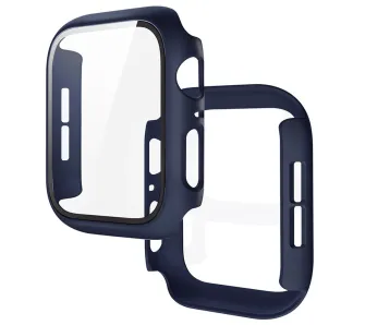 Etui Bizon Case Watch Adamo do Apple Watch SE 3 / SE 2 / SE / 6 / 5 / 4 44mm Matowy granatowy