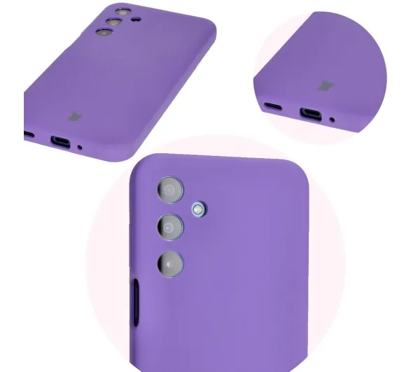 Bizon Soft Case do Samsung Galaxy M35 5G Fioletowy