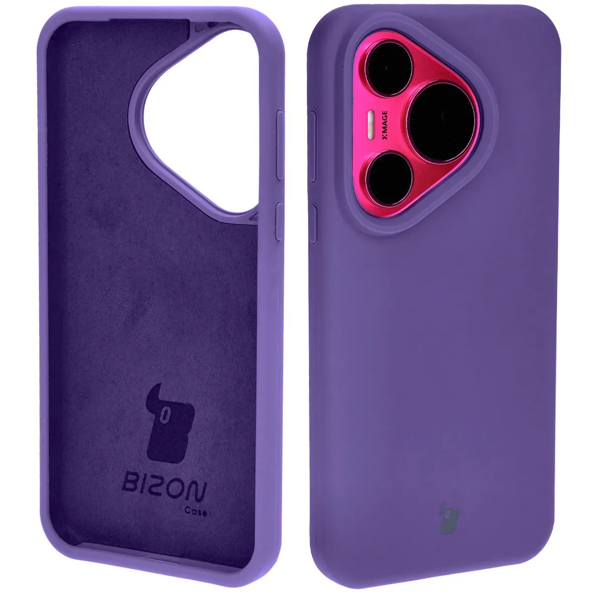 Etui Bizon Bizon Soft Case do Huawei Pura 70 Fioletowy