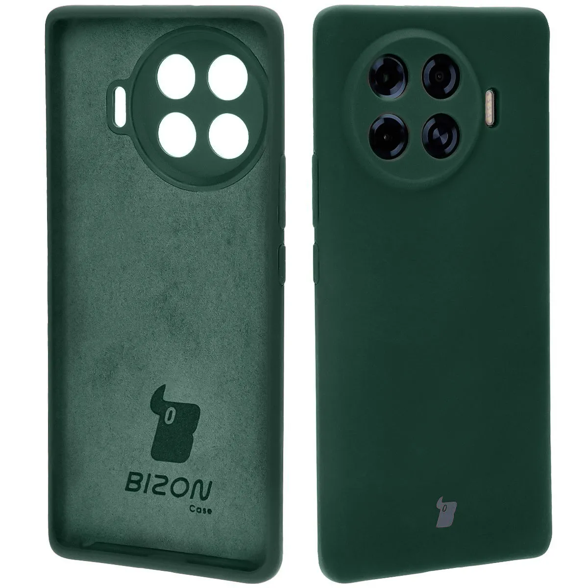 Etui Bizon Bizon Soft Case do Tecno Spark 20 Pro+ Ciemnozielony