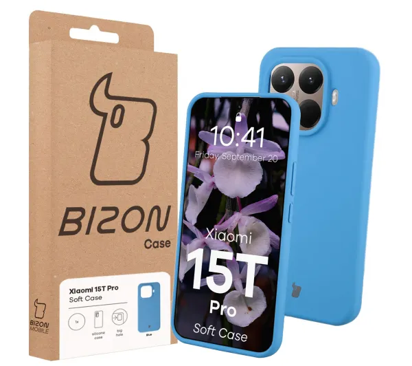 Bizon Soft Case do Xiaomi 15T Pro Niebieski