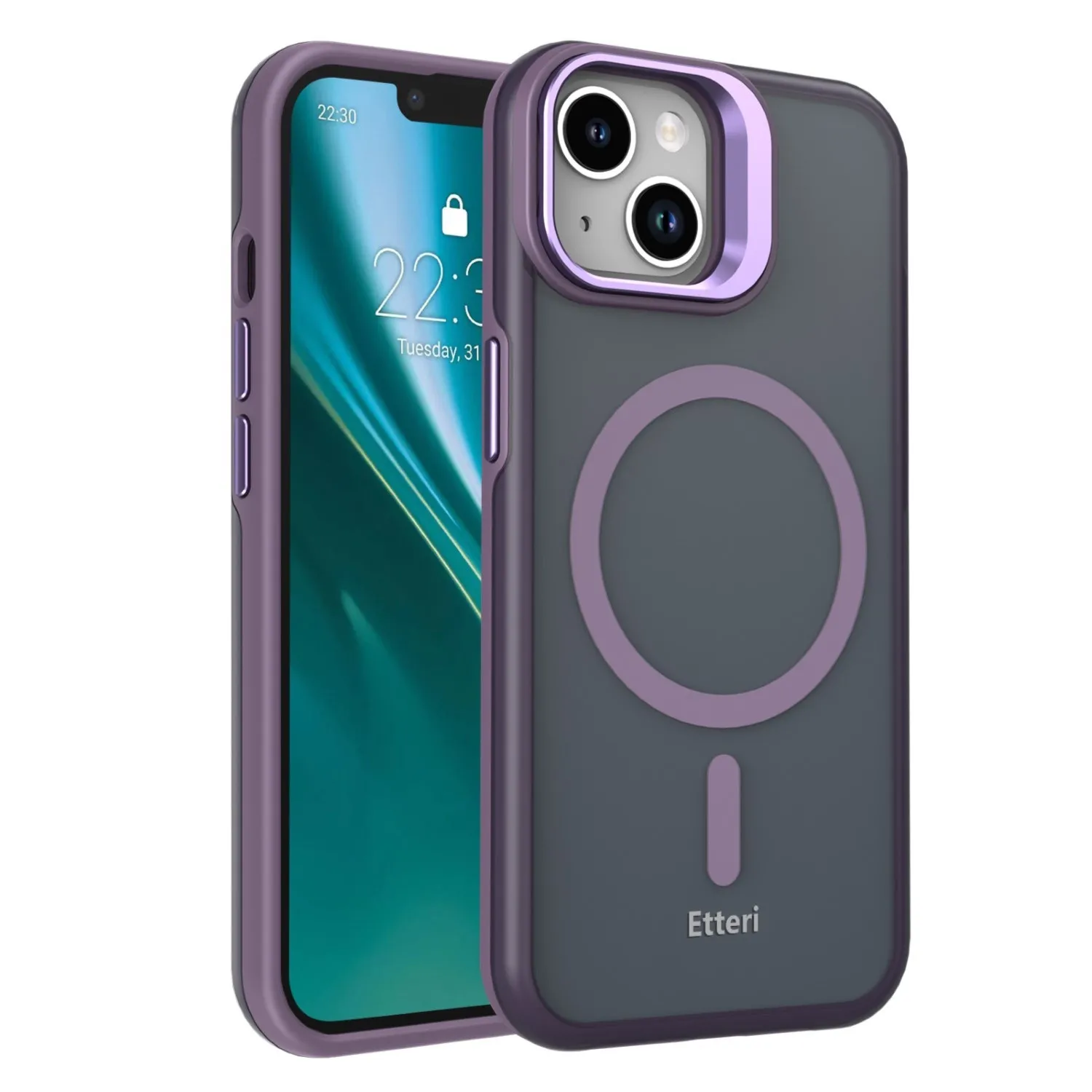 Etui Etteri Morning Fog do iPhone 15 Fioletowy