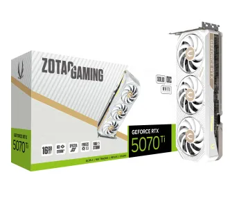 Karta graficzna Zotac Gaming GeForce RTX 5070 Ti SOLID CORE OC White Edition 16GB GDDR7 256bit DLSS 4