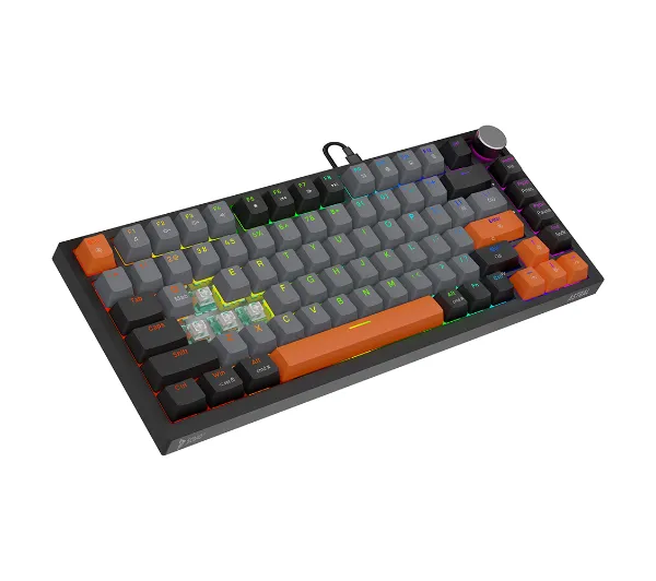 Savio ASTRAL Outemu White Jade 3 kolory keycapów Czarny