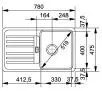 Zlewozmywak Franke Euroform EFL 614-78 Stalowy Len