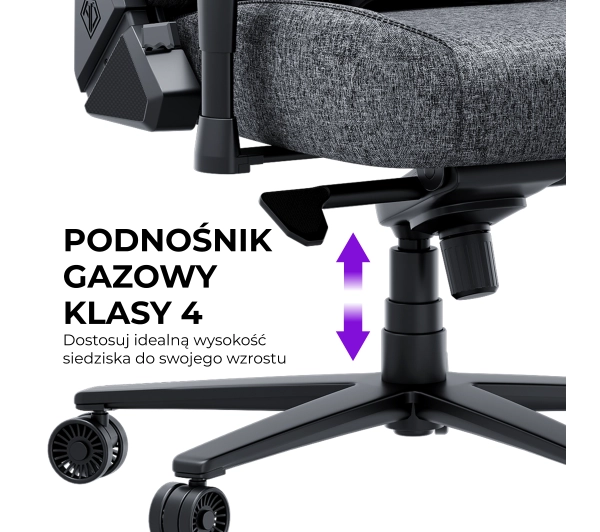Anda Seat Novis Plus XL Gamingowy do 150kg Skóra ECO Czarny - Kup na Raty - RRSO 0%