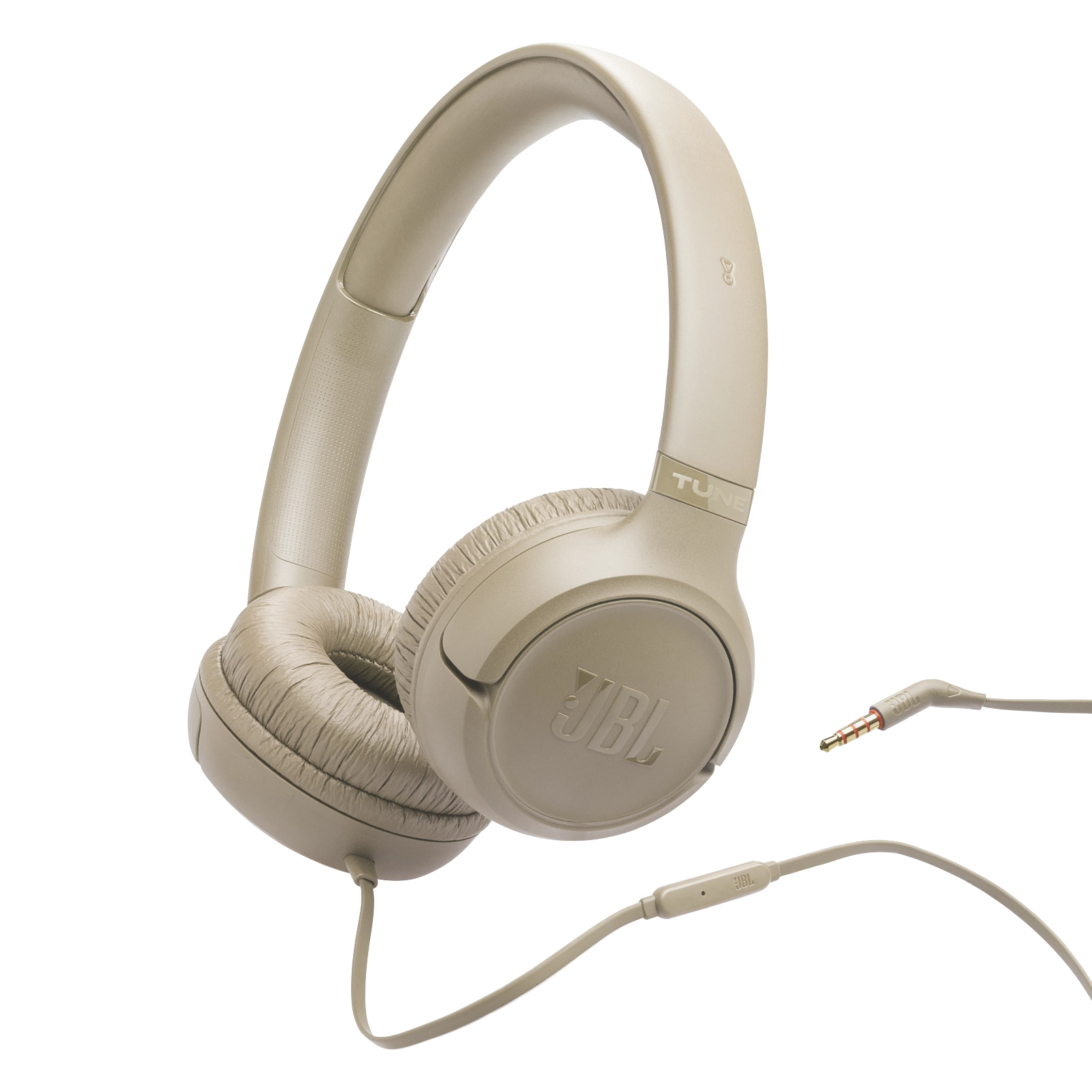 Słuchawki przewodowe JBL Tune 530 Wired Nauszne Mikrofon Beżowy