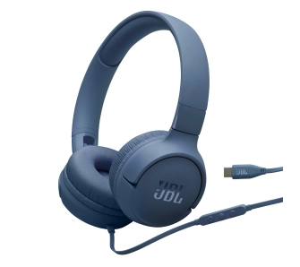 Słuchawki przewodowe JBL Tune 520C USB-C Nauszne Mikrofon Niebieski
