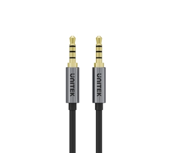 Kabel audio Unitek jack 3.5mm AUX 1m Czarny