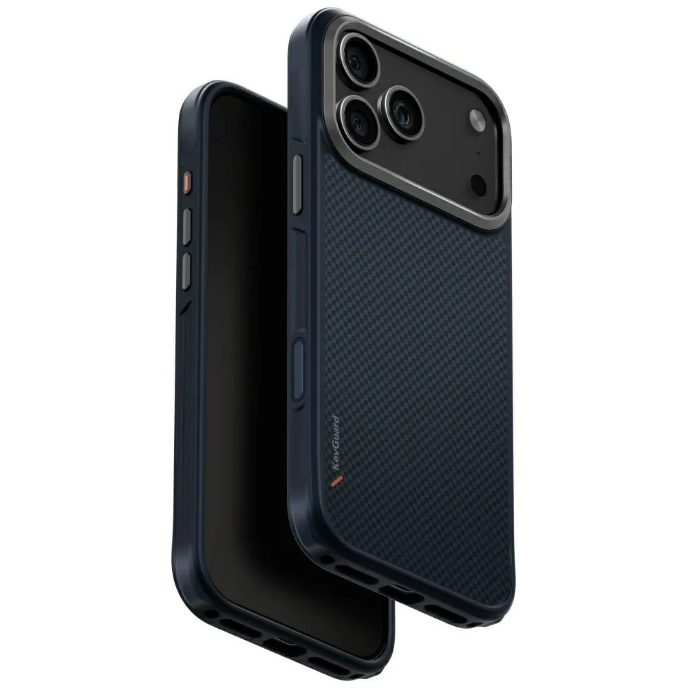 Etui UNIQ Keva do iPhone 17 Pro Max Magclick Charging Niebieski