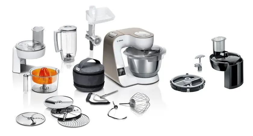 Robot kuchenny Bosch MUM5XW40 Z wbudowaną wagą Maszynką do mielenia Wyciskarką do cytrusów + MUZS4CC