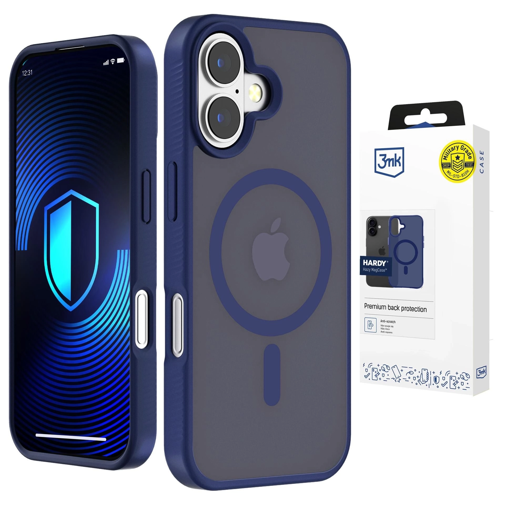 Etui 3mk Hardy Hazy MagCase do iPhone 16 Niebieski