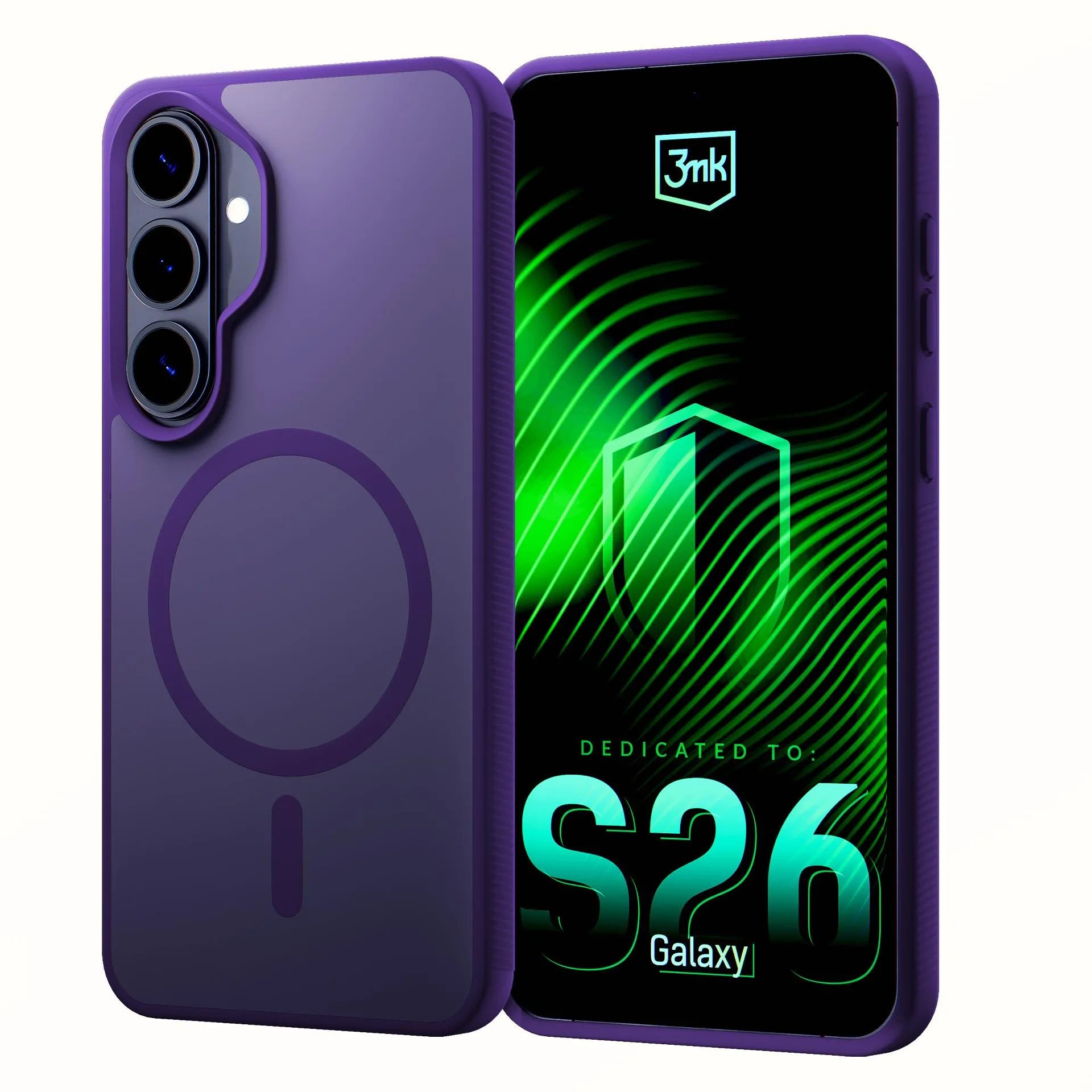 Etui 3mk Hardy Hazy MagCase do Galaxy S26 Fioletowy