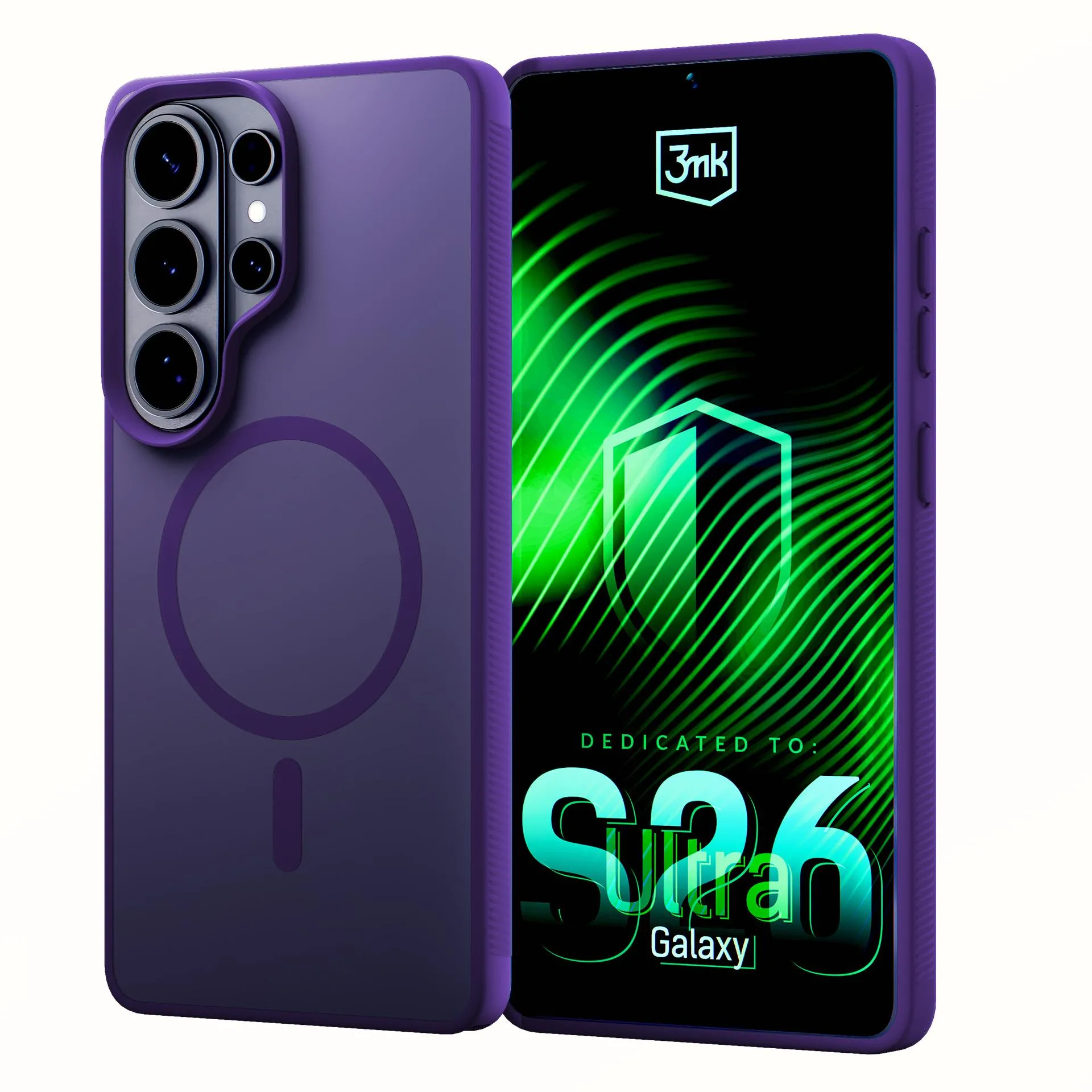 Etui 3mk Hardy Hazy MagCase do Galaxy S26 Ultra Fioletowy