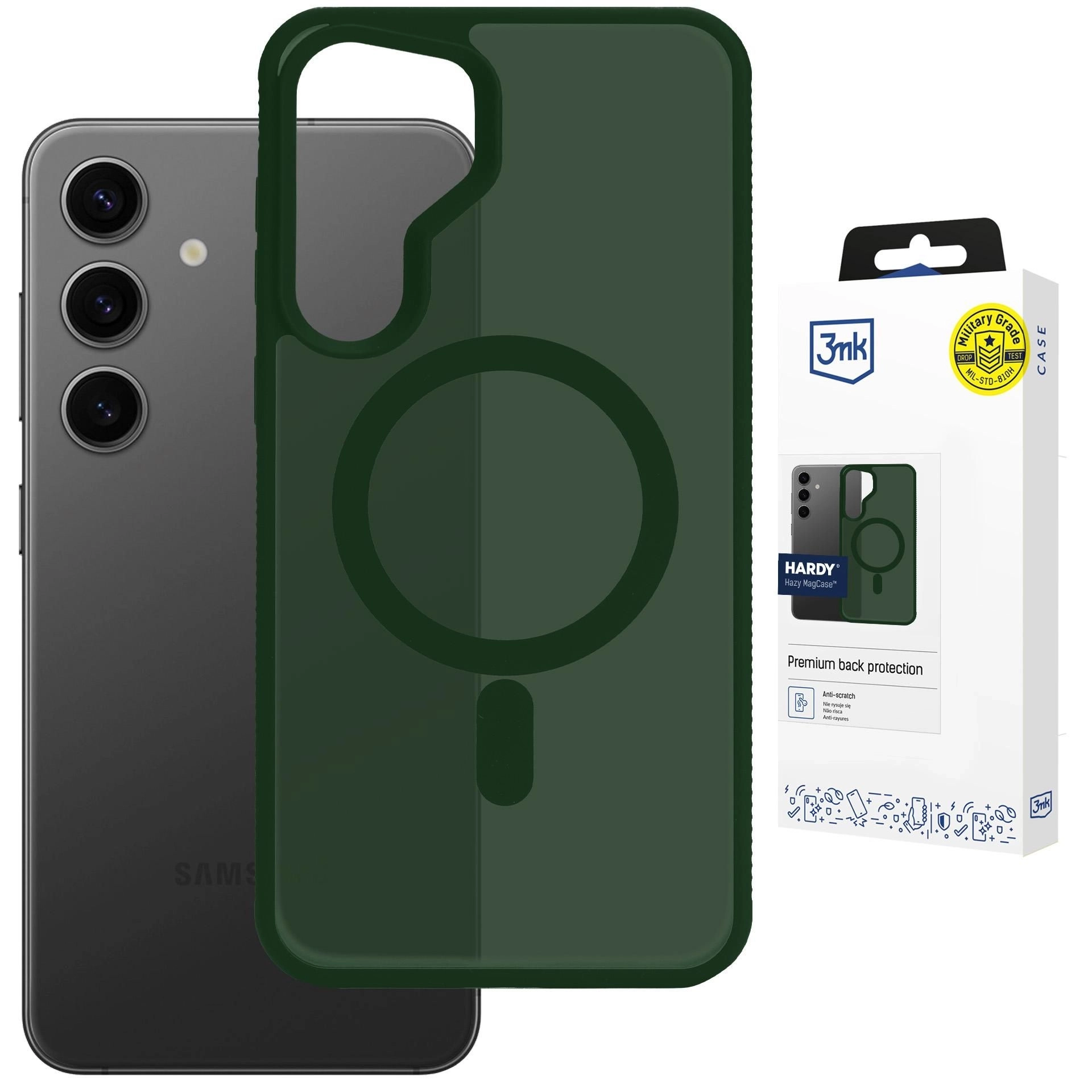 Etui 3mk Hardy Hazy MagCase do Galaxy S24 Zielony
