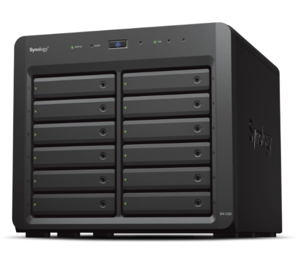 Kieszeń Synology Synology DX1222 obudowa do dysków twardych Obudowa HDD/SSD Czarny 2.5/3.5"