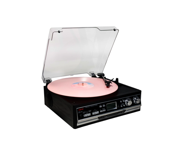 AKAI ATT-15SE Manualny Napęd paskowy Bluetooth Czarny