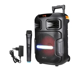 Power Audio AKAI ABTS-X5FUSION 50W Bluetooth Mikrofon Czarny